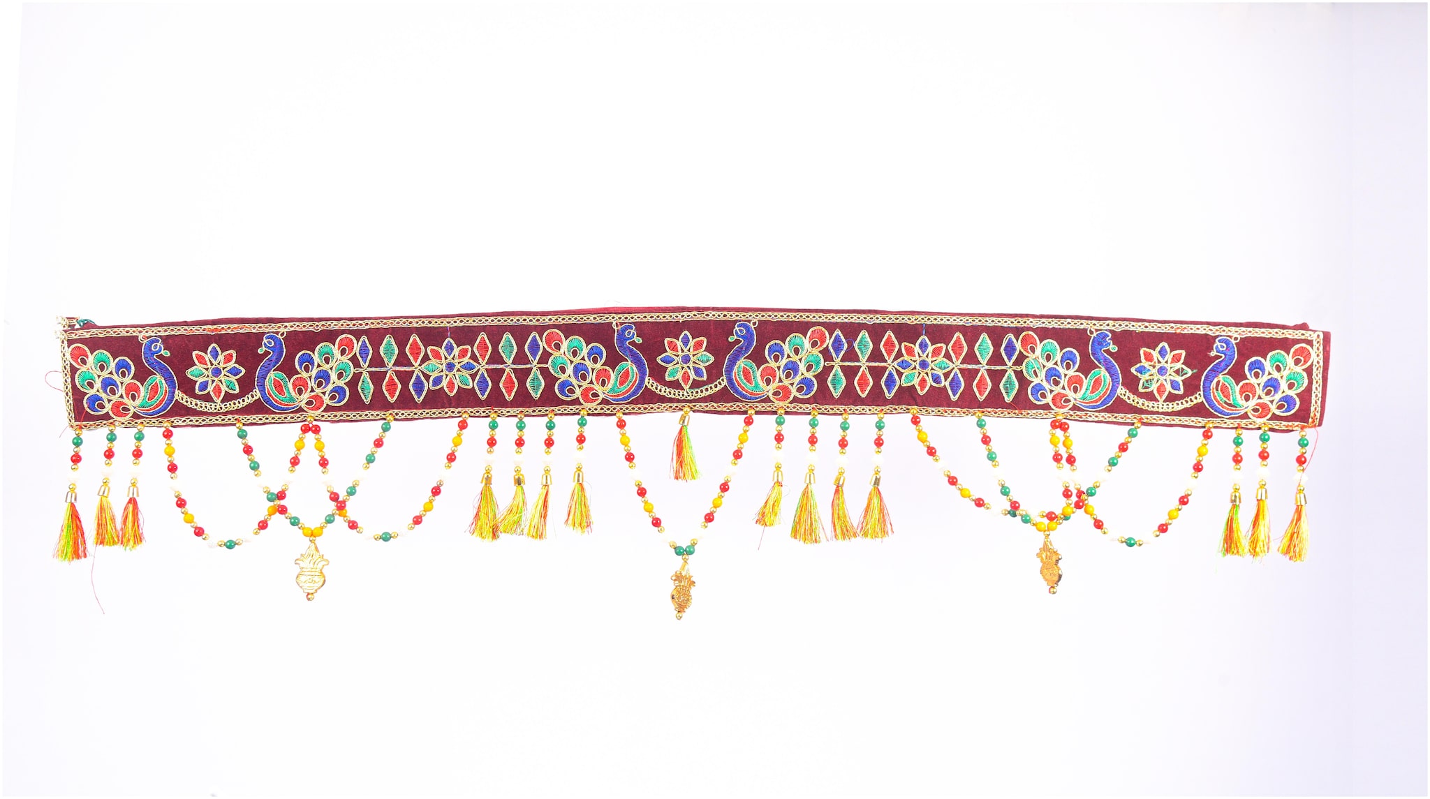 

Bandhan Toran Bandarwal Door Hanging Traditional Bandarwal for Home and Office Pecock Design