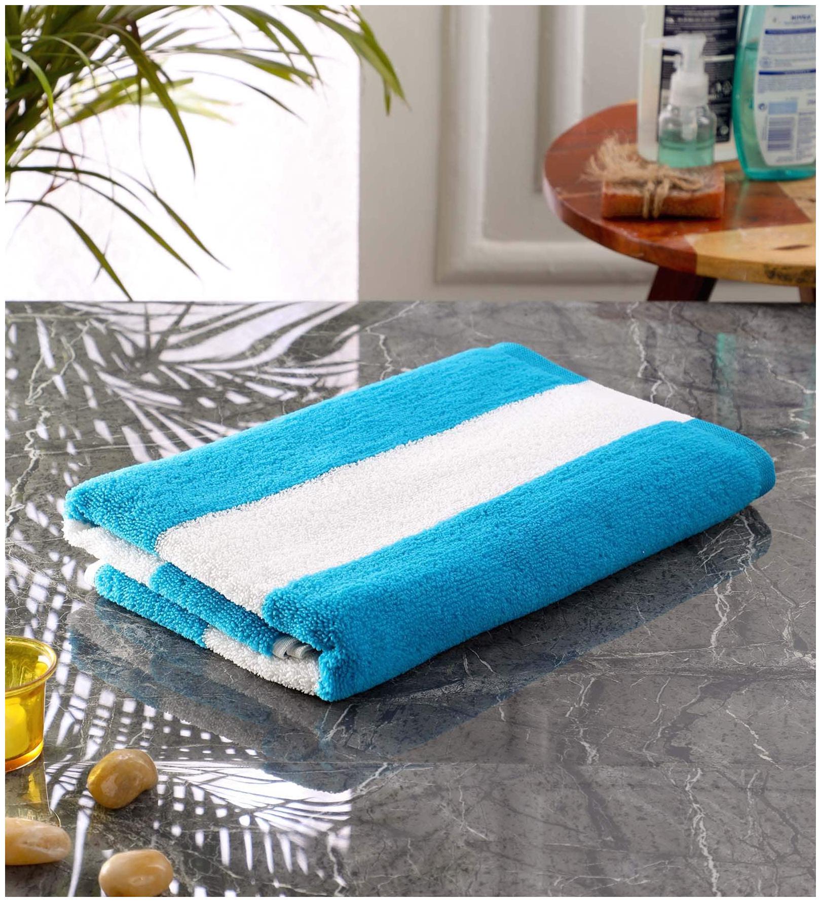 

BATHE SOAK 250 GSM Microfiber Bath towel ( 1 piece Blue )