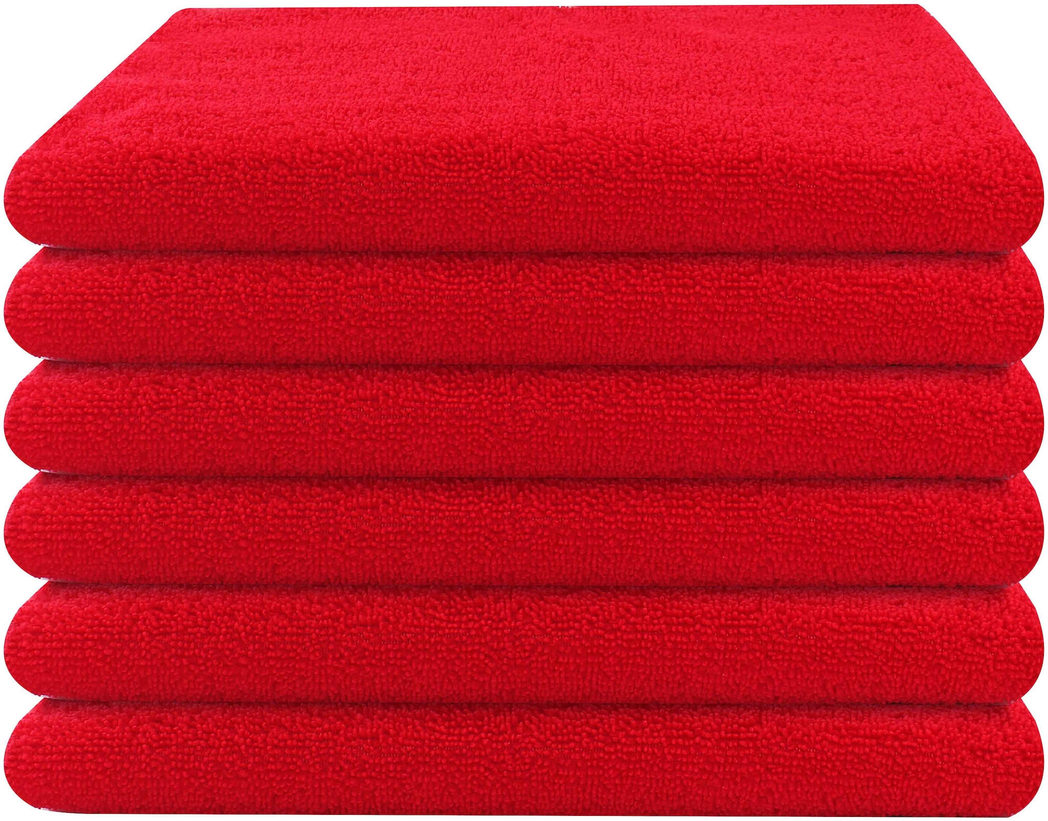 

BATHE SOAK 250 GSM Microfiber Hand towel ( 6 pieces Red )