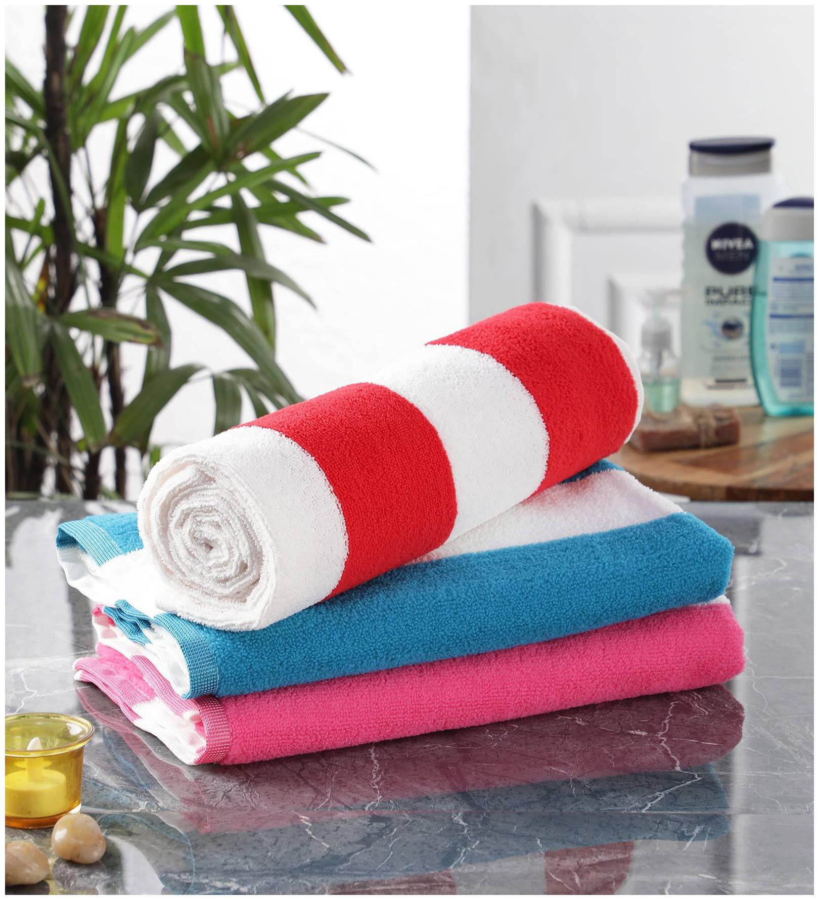 

BATHE SOAK 250 GSM Microfiber Bath towel ( 3 pieces Multi )