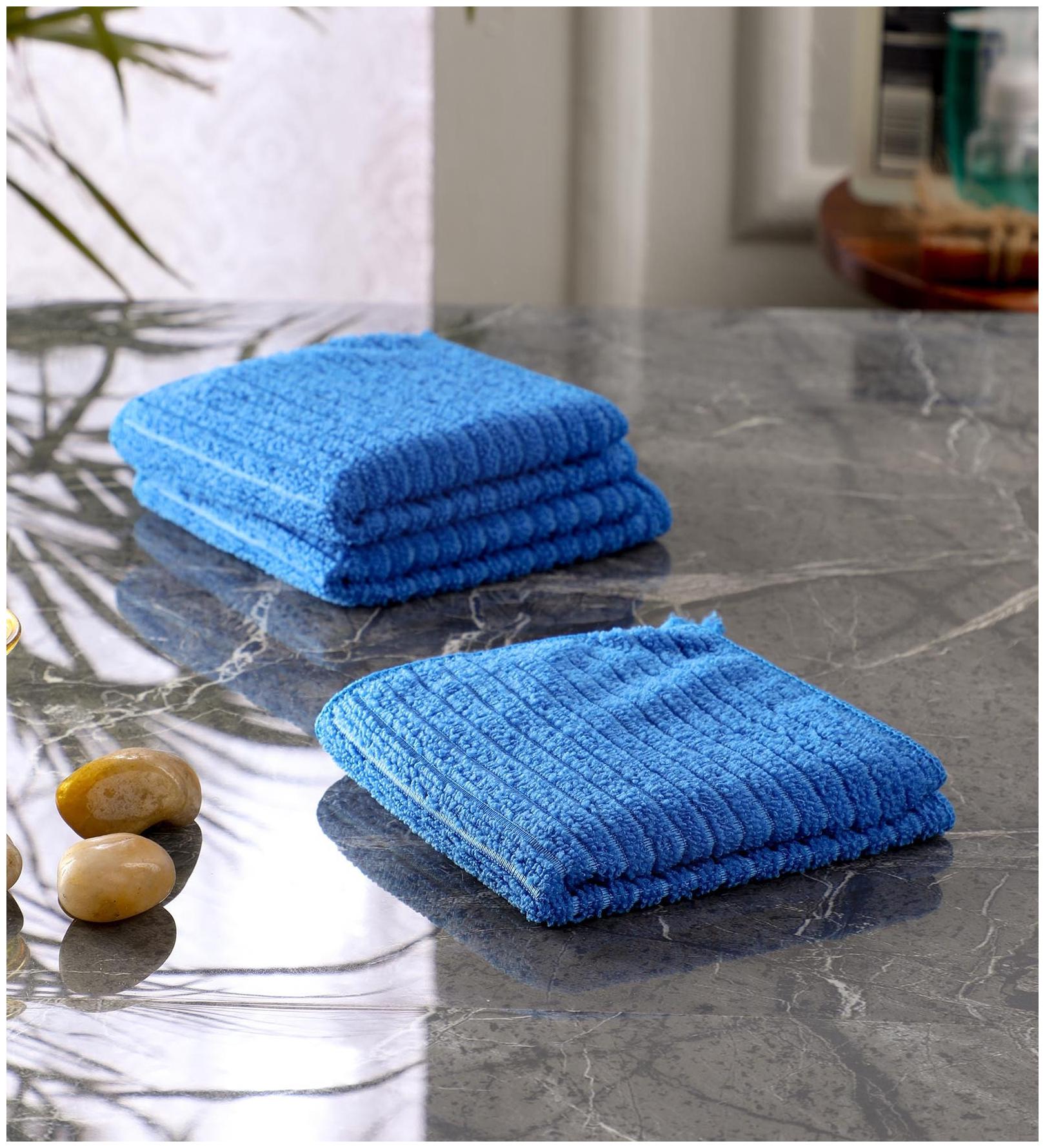 

Bathe Soak Pack of 3 Microfiber Kitchen Dish Towel 24x24 cms 250 GSM Red