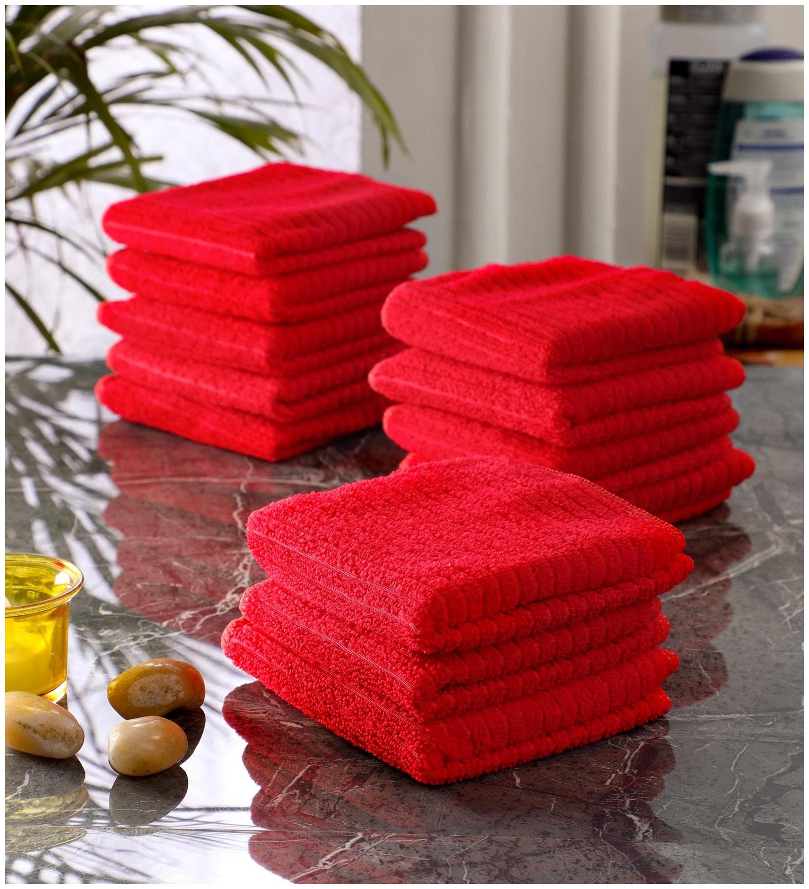 

Bathe Soak Pack of 12 Microfiber Kitchen Dish Towel 24x24 cms 250 GSM Blue