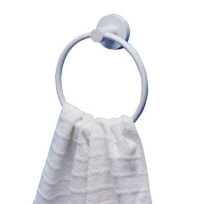 

Bathla Suction White Towel Ring