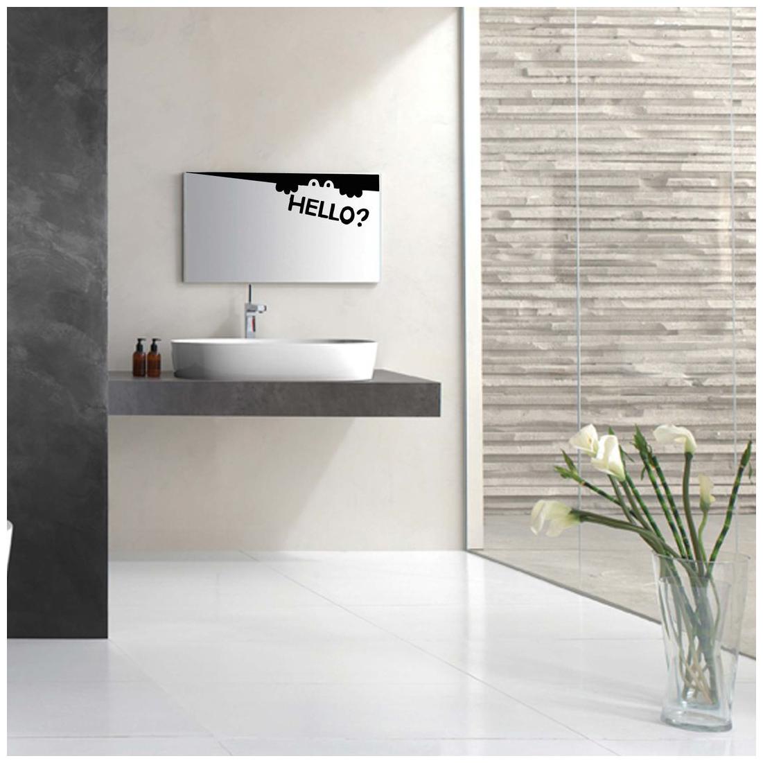 

Bathroom Wall Sticker (hello Surface Covering Area Size - 7 x 30 cm)