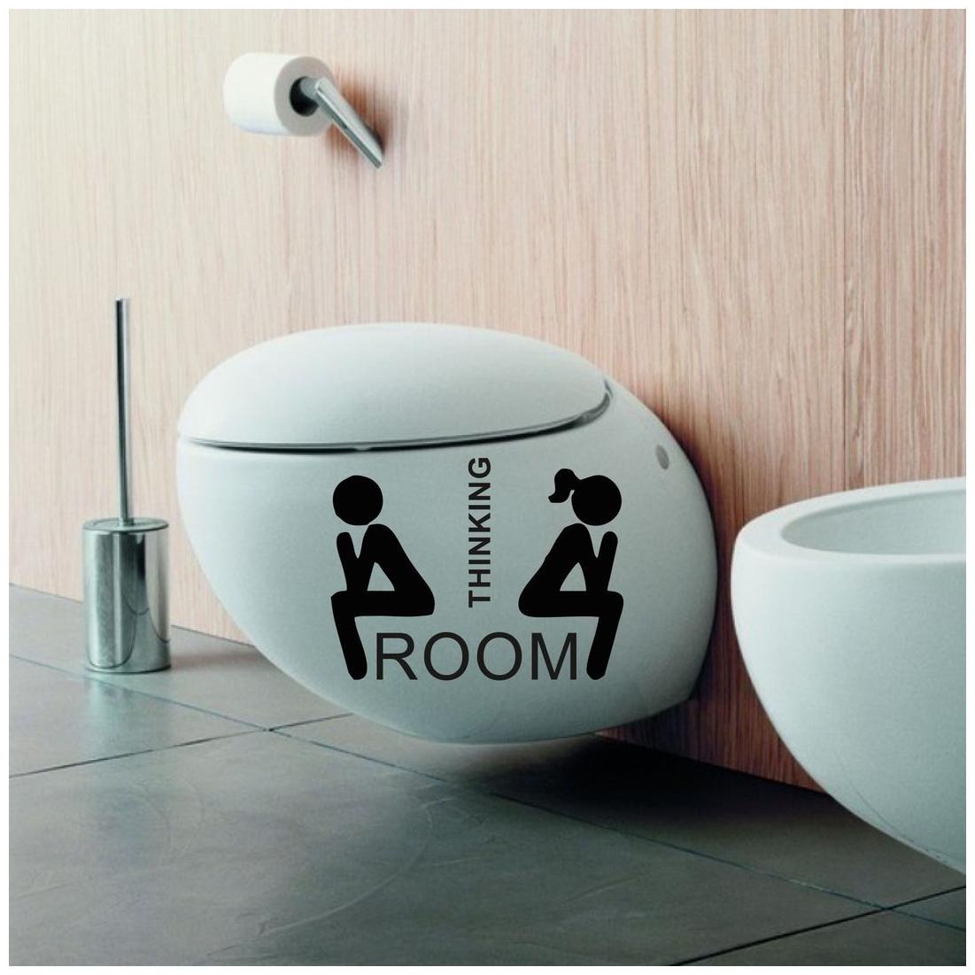 

Bathroom Wall Sticker (thinking room Surface Covering Area Size - 30 x 40 cm)