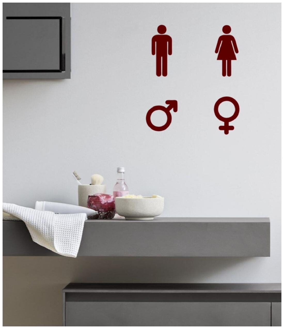 

Bathroom Wall Sticker (Surface Covering Area - 30 x 25 cm)
