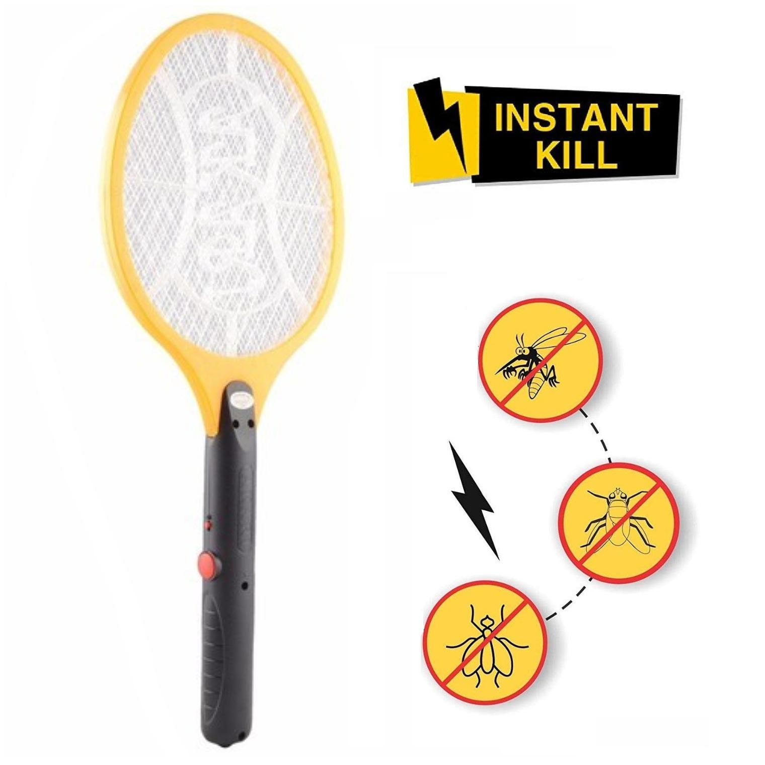 

Bazaar Gali Rechargeable Mosquito Racket Insect Killer Racer Zapper Bat for Indoor and Oudoor Use (Assorted Color) Pack of 1