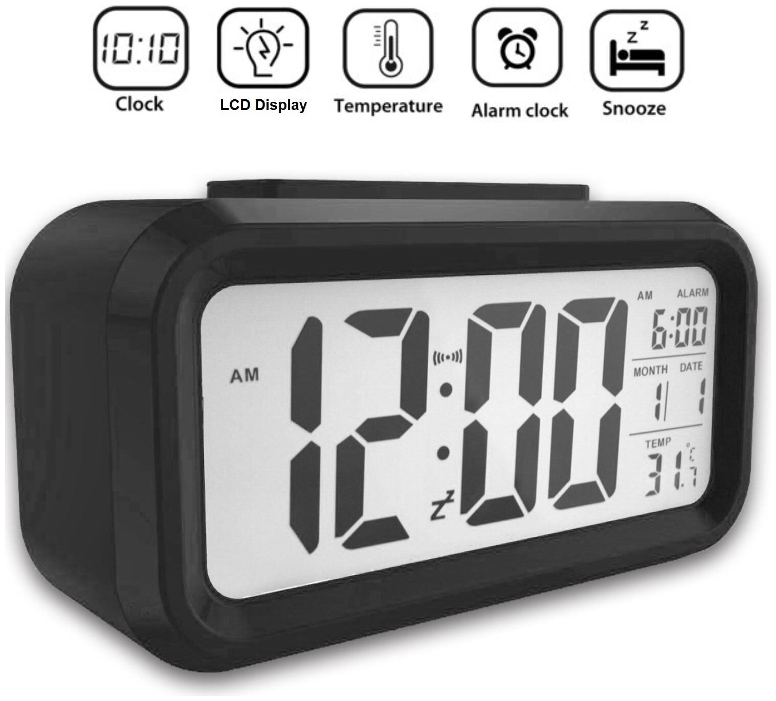 

BAZAAR GALI Plastic Digital Alarm clock ( Set of 1 )