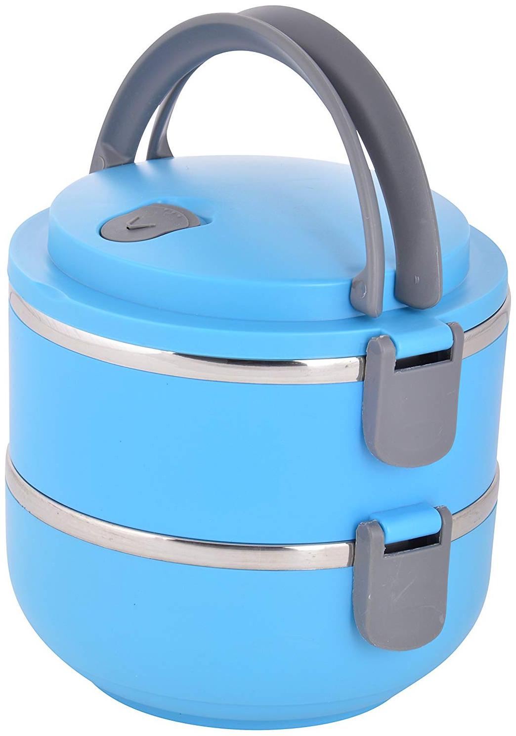 

BAZAAR GALI Assorted 2 Containers Lunch box ( Set of 1 1400 ml )