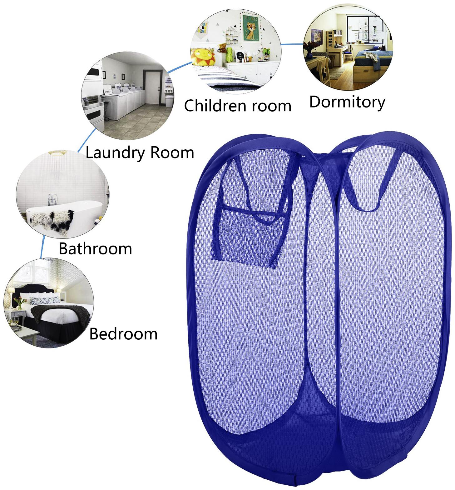 

BAZAAR GALI Nylon Assorted Laundry Basket ( Set of 1 )