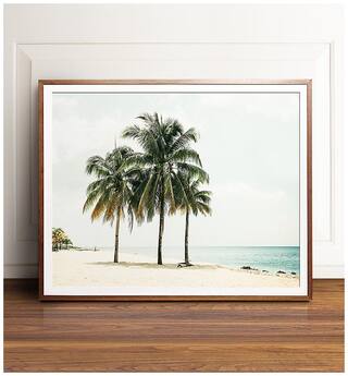 Buy Beach Decor Wall Art Palm Tree Print Framed Art Beach Poster