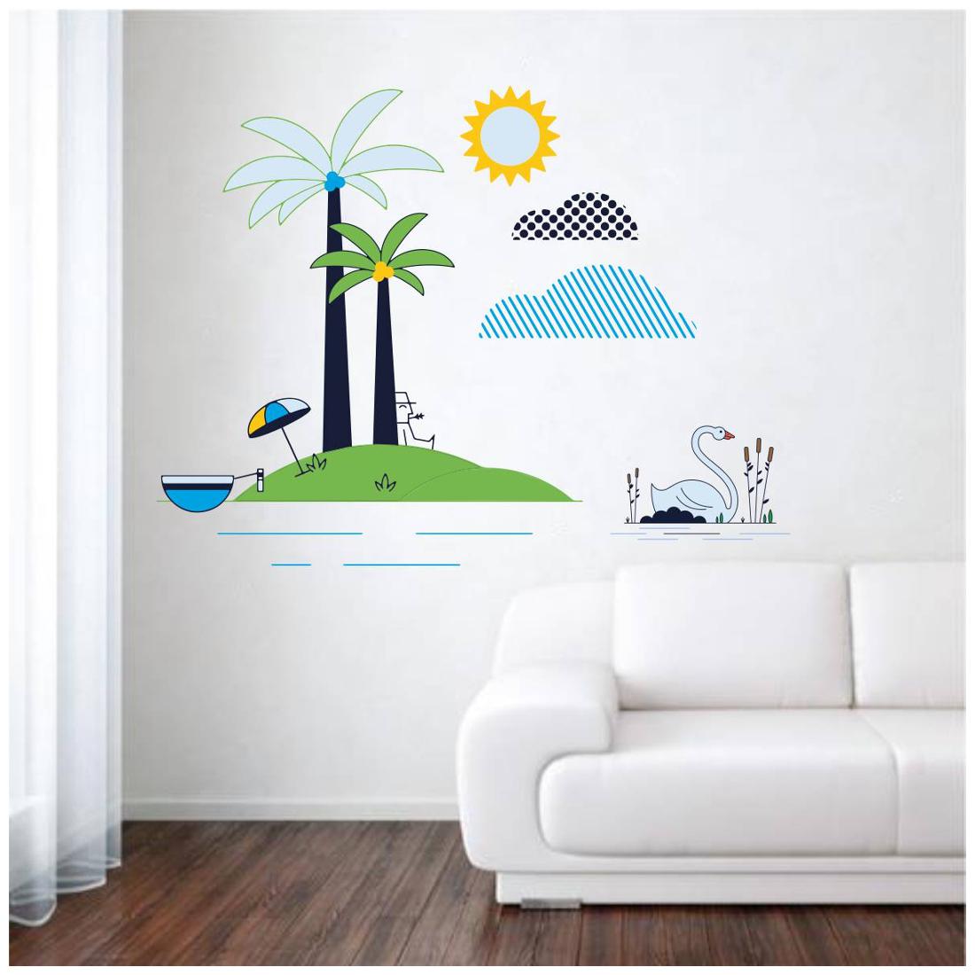

Rawpockets Wall Stickers Beach Story and Swan