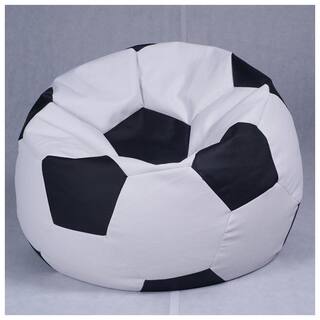 Beanbag Stretchable Comfortablesport Leather Bean Bag Sofa Chair Football Living Room Gaming Armchair Relaxing Cover Only