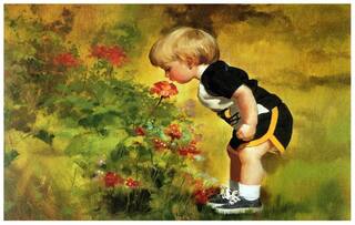 Beautiful Little Boy Poster for room and home d cor