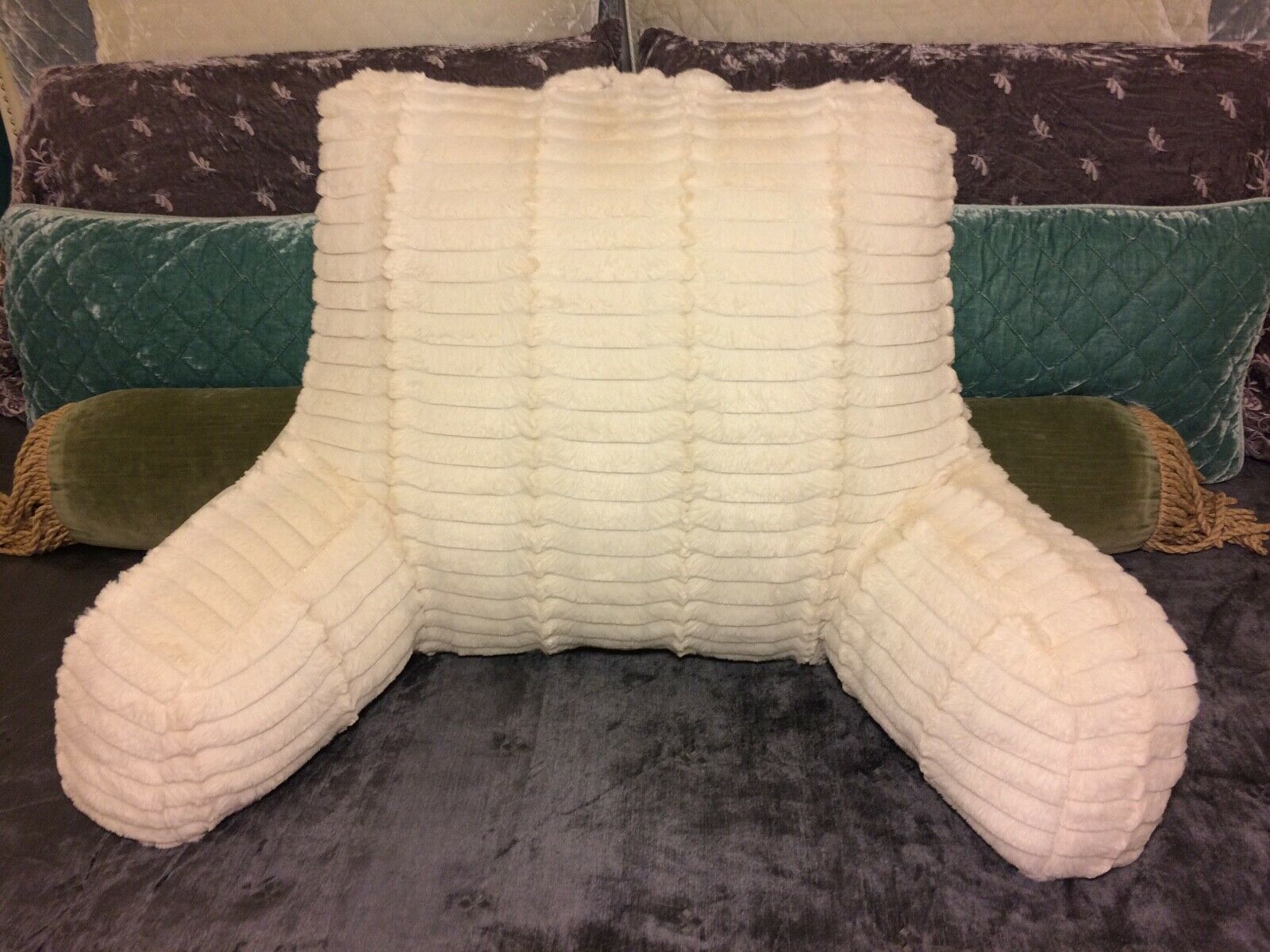 Buy Bed Rest Pillow Back Arm Head Support Chair Tv Reading Plush