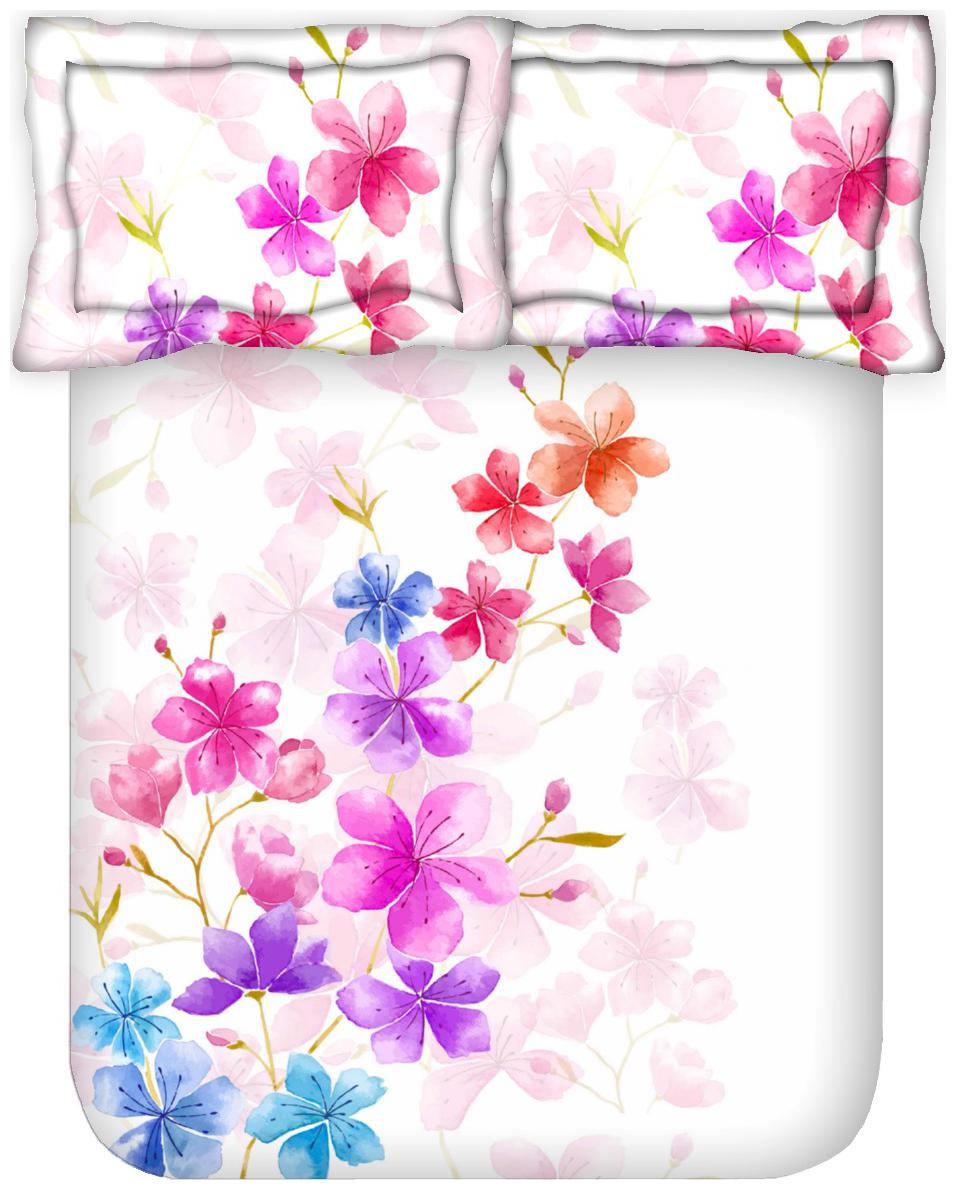 

AJS LIVING Cotton Floral Double Size Bedsheet 250 TC ( 1 Bedsheet With 2 Pillow Covers Pink )
