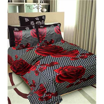 

Laying Style Cotton Floral Double Size Bedsheet ( 1 Bedsheet With 2 Pillow Covers Multi )
