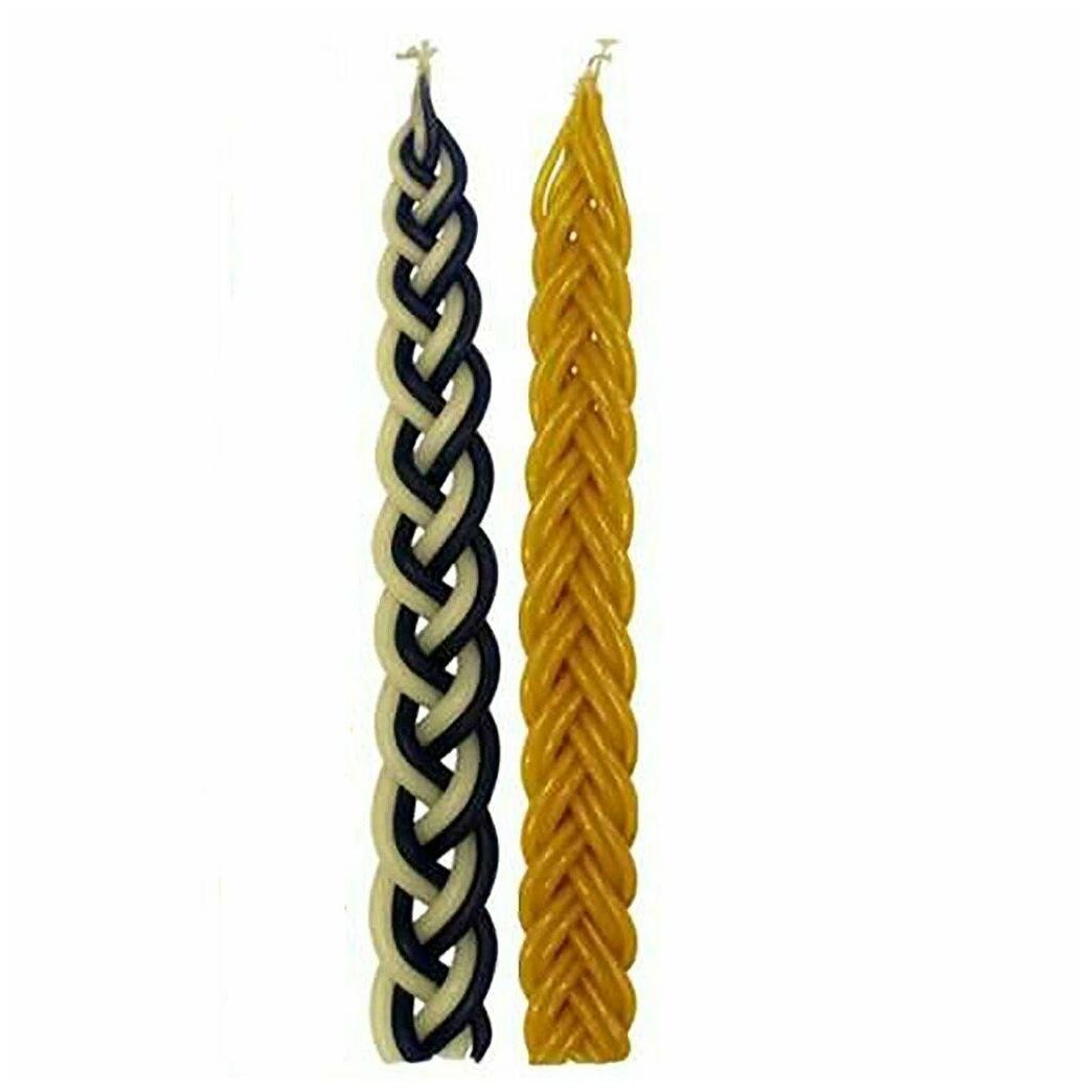 

Beeswax Havdalah Round Candle