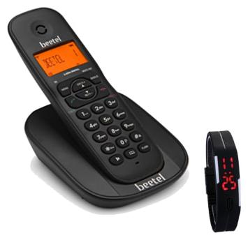 

BEETEL X-73 CORDLESS PHONE WITH Free LED WATCH