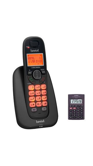 BEETEL X70 BLACK CORDLESS PHONE WITH CALCULATOR COMBO