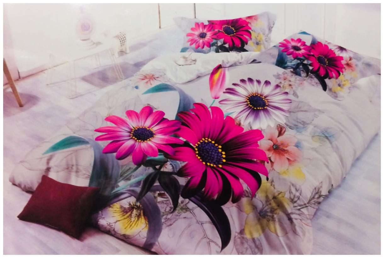 

Byloom Cotton Abstract Double Size Bedsheet 110 TC ( 1 Bedsheet With 2 Pillow Covers Pink )