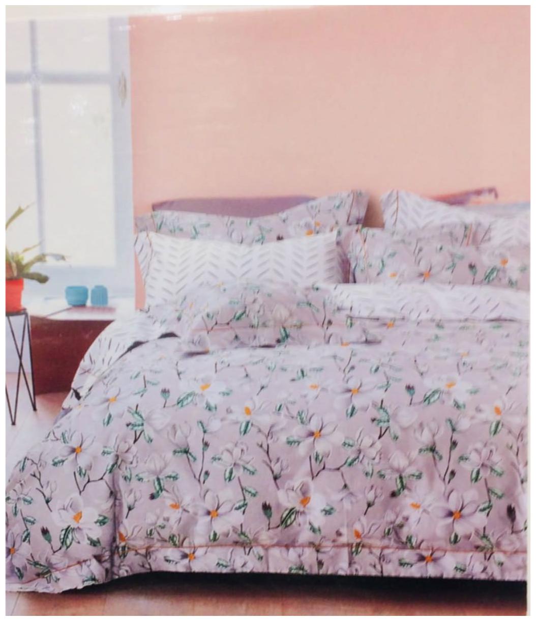 

Byloom Cotton Abstract Double Size Bedsheet 110 TC ( 1 Bedsheet With 2 Pillow Covers Purple )