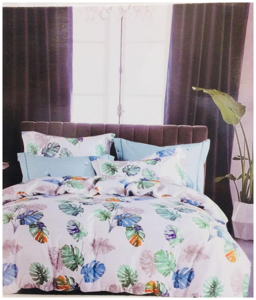 

Byloom Cotton Abstract Double Size Bedsheet 110 TC ( 1 Bedsheet With 2 Pillow Covers White )