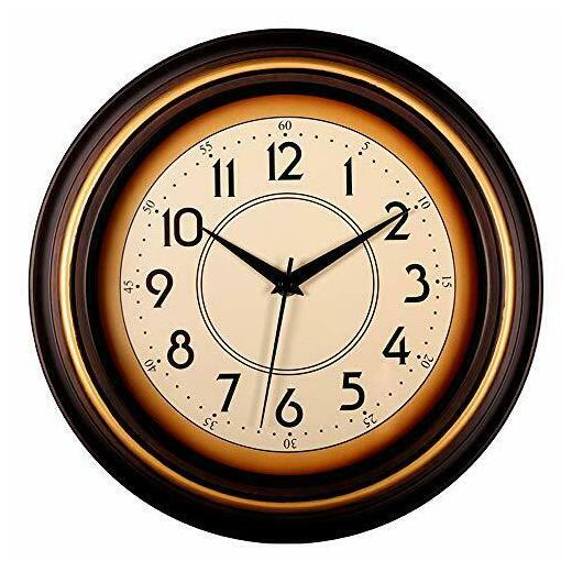 

Bekith 12 inch Classic Clock Non Ticking Silent Wall Clock Decorative Quartz