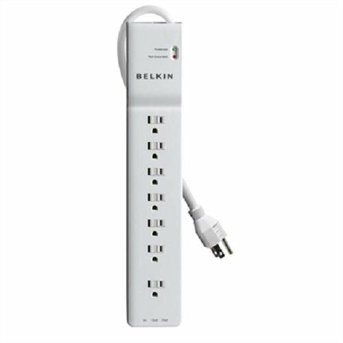 

Belkin BE107201-04 Belkin BE107201-04 7-Outlets Surge Suppressor New Retail Pack