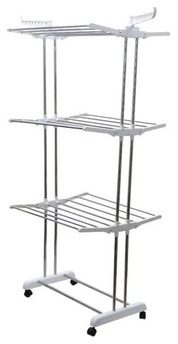 

Bellazzo Sdhhcd - 007 white Stainless steel Foldable Floor Cloth Dryer ( White Maximum Load 15 kg )