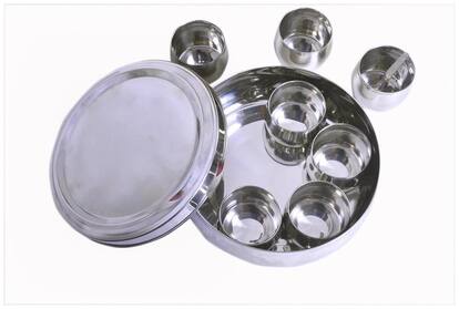 Belly Shaped Stainless Steel Spice Box Small