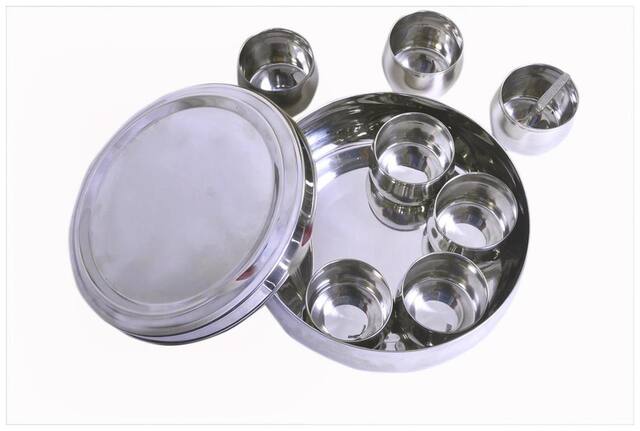 Belly Shaped Stainless Steel Spice Box Large