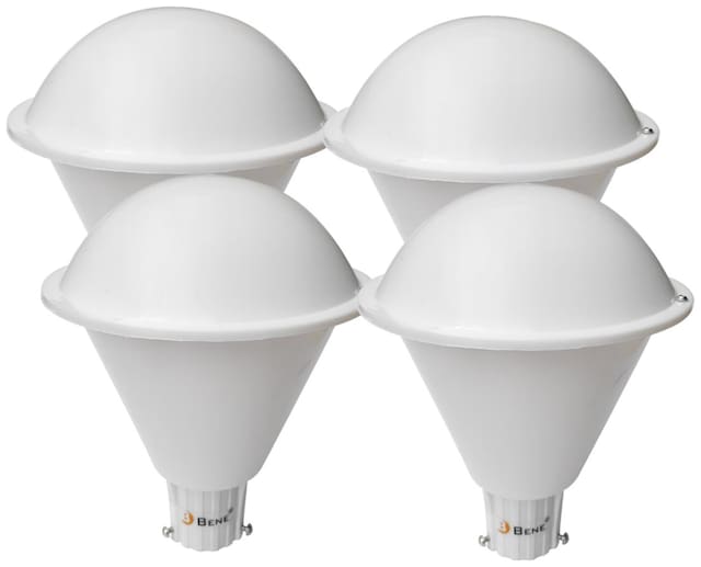 Bene Outdoor Lamp Plum, (White, 20 Cms, Pack of 4 pcs)