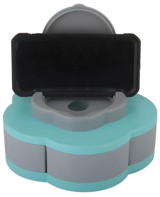 

Benison India Flower Shape Rotating Candy Box With Mobile Stand Dry Fruit Candy Chocolate Snacks And Masala Storage Box