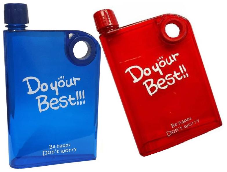 

Benison India N QKW3 Plastic Assorted Water Bottle ( 380 ml Set of 2 )