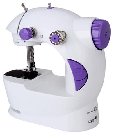 

Benison India Mini Electric Handheld Sewing Machine Dual Speed Adjustment with Light Foot AC100-240V Double Threads Pendal Sewing Machine