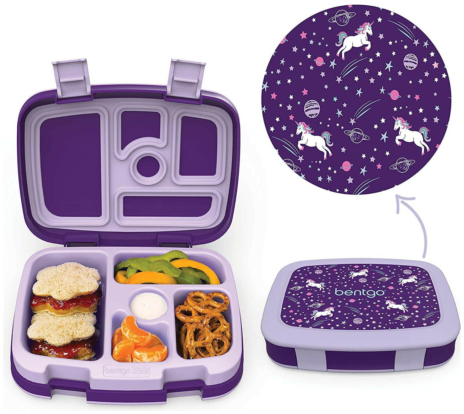 

Bentgo Kids Prints (Unicorn) LeakProof 5Compartment BentoStyle Kids Lunch