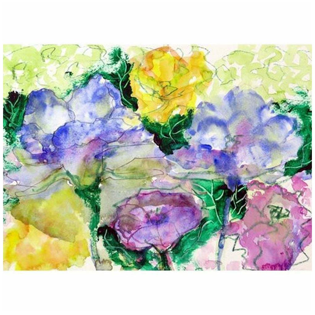 

Betsy Drake Watercolor Garden Door Mat (18-inch x 26-inch) Multi