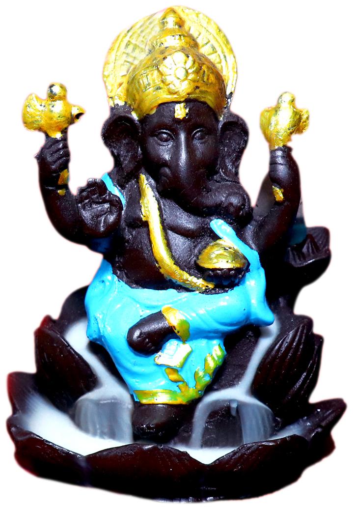 

BG Bazzar Gali Ceramic Lotus Ganesha with 20 Smoke Backflow Cone- Set of 1