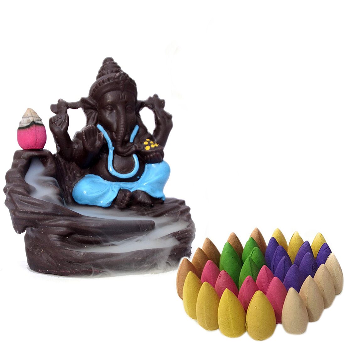 

BG Bazzar Gali Monk ganesh ji with free 30 smoke cones (B G )