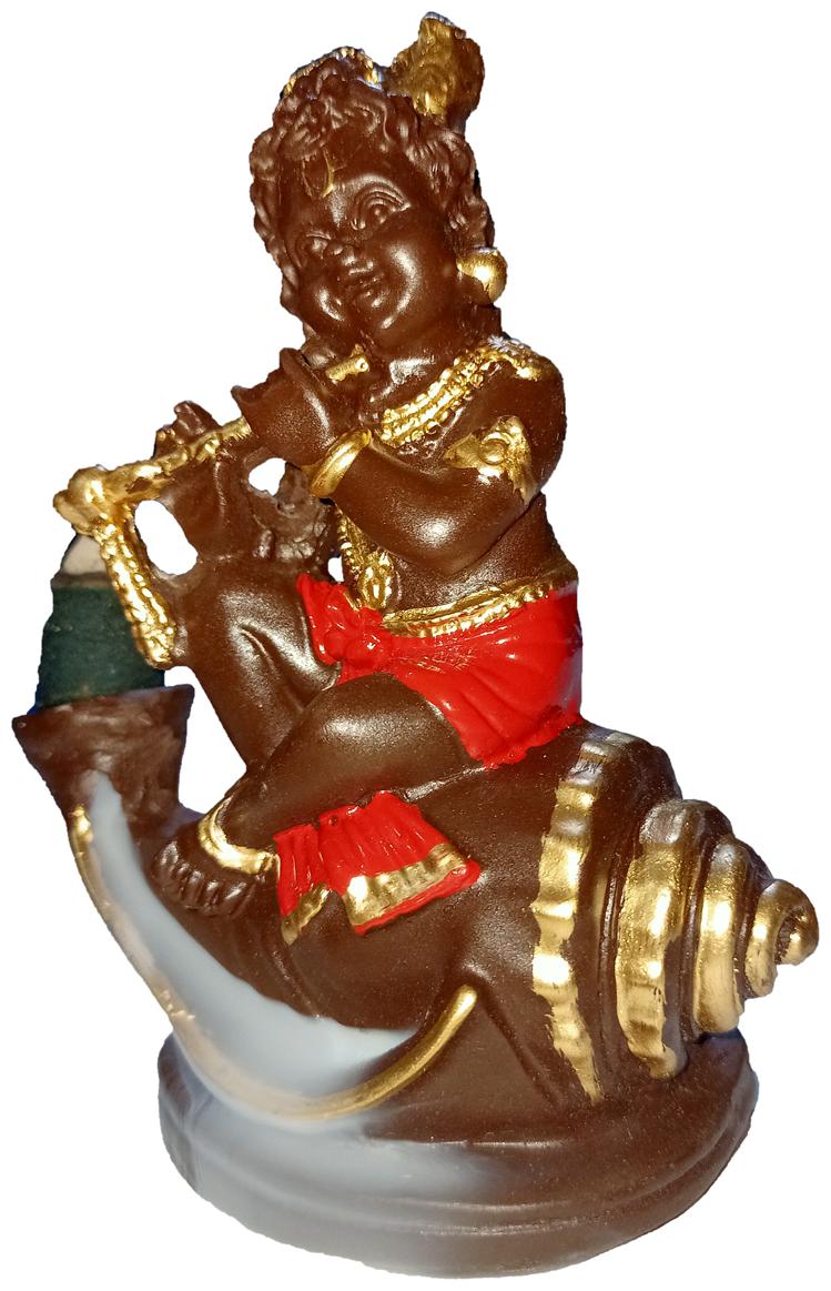 

BG Bazzar Gali Special Handmade Murli Krishna Smoke Fountain with 20 Backflow cones