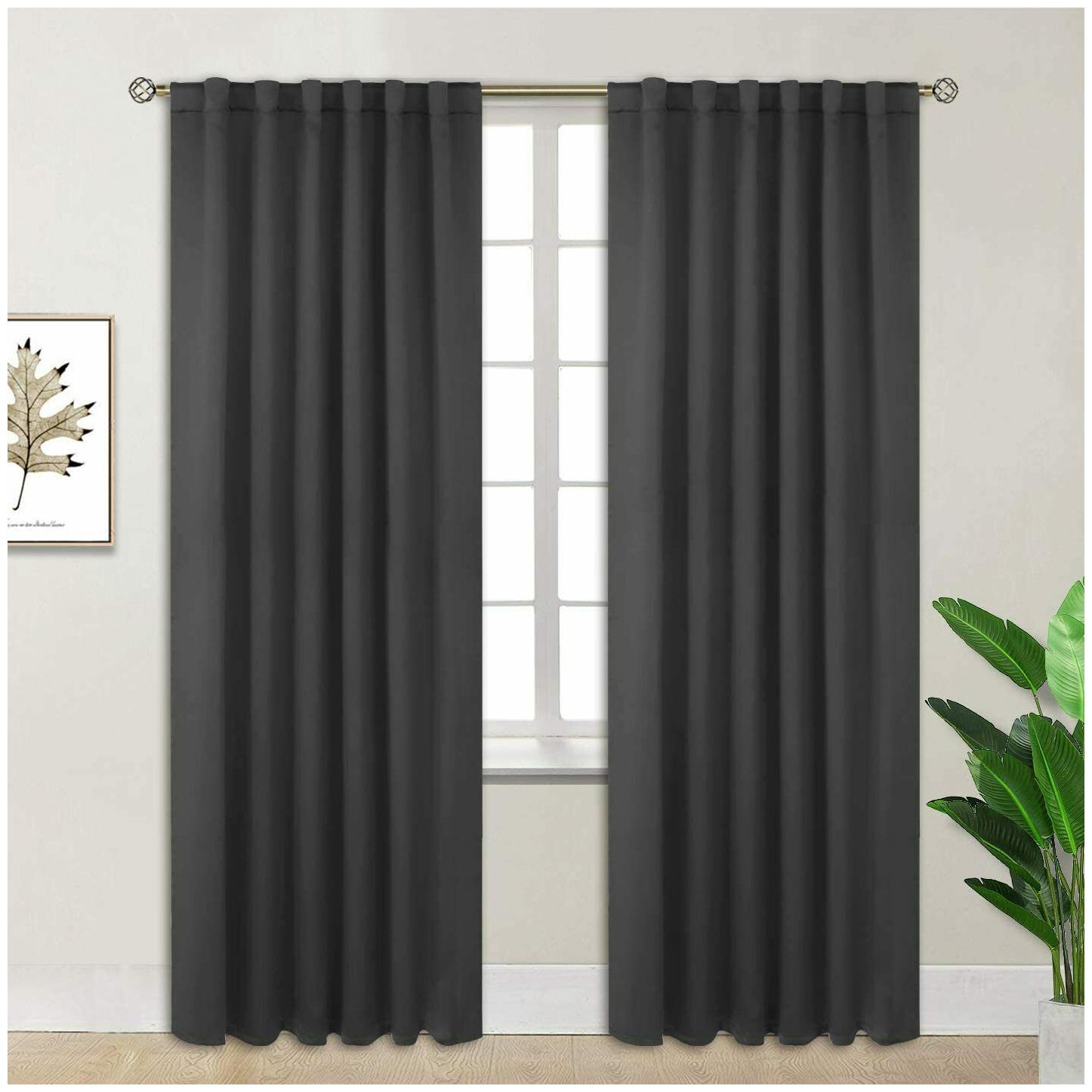 

BGment Rod Pocket and Back Tab Blackout Curtains for Bedroom - Thermal Insulated