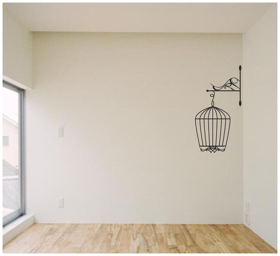 

ARWY bird home wall sticker for home 60X60 cm