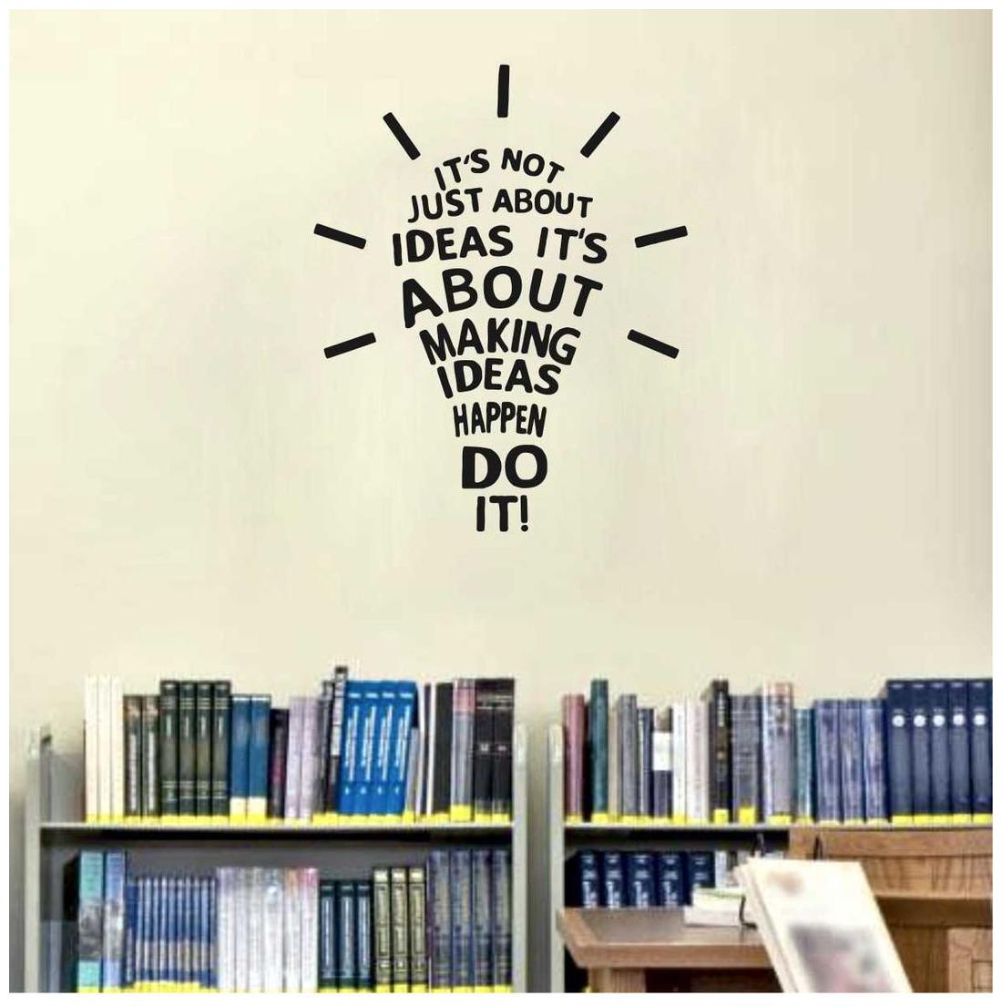 

ARWY Decal Idea (Material-Vinyl Wall Coverage Area - Height 46Cm X Width 58Cm) ( Pack Of 1 ) Wall Sticker