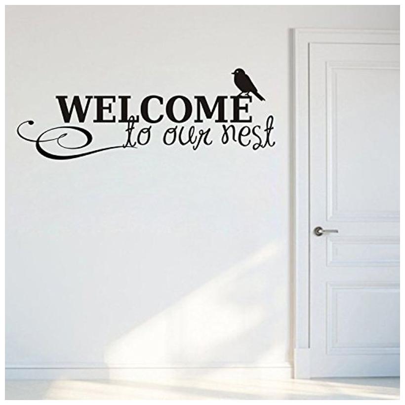 

ARWYWall Sticker Welcome Sign (Size 48X30 CM) PVC Vinyl