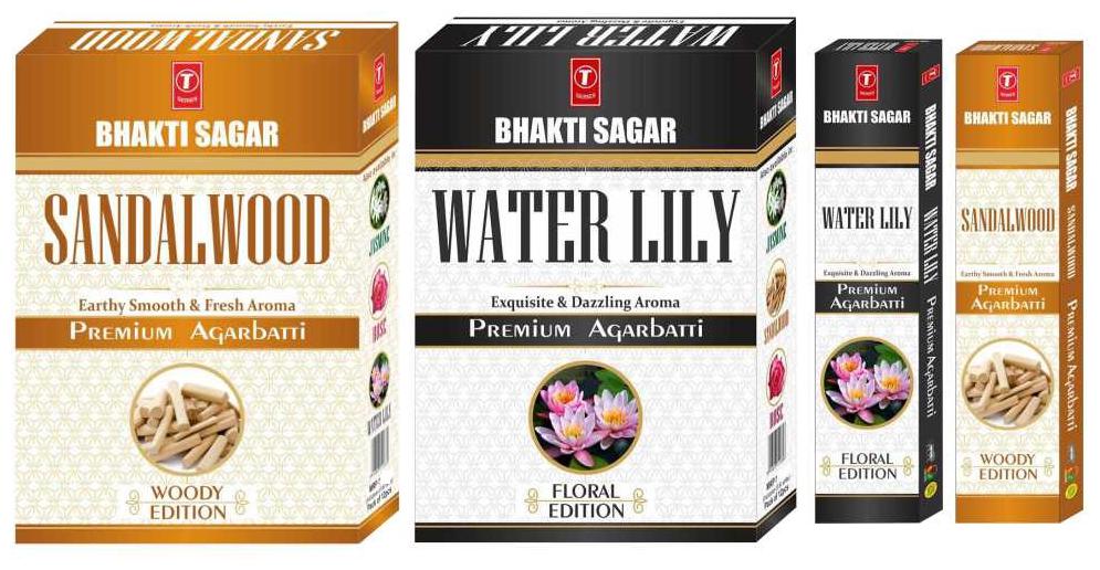 

Bhakti Sagar T-Series Floral Edition Sandalwood Water Lily Incense Sticks