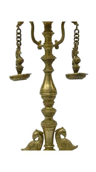 Made With Brass Metal Dancing Ganesh Divi Deep Big Handicraft India Art By Made With Brass Metal Dancing Ganesh Divi Deep Big Handicraft India Art By