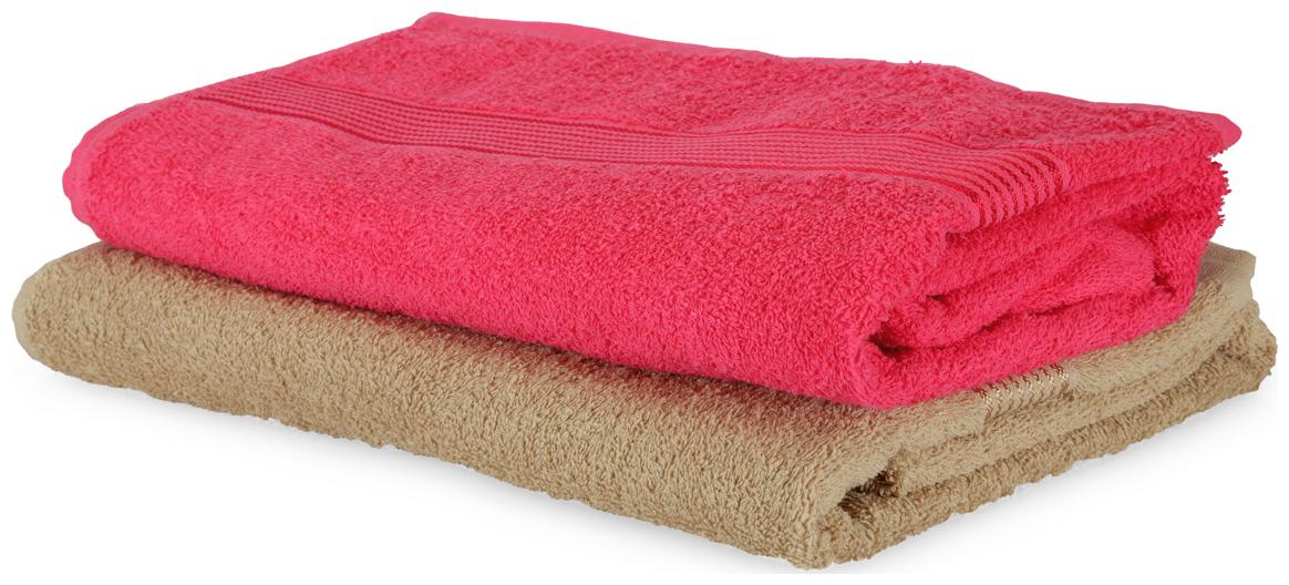 

BIANCA 380 GSM GSM Cotton Bath Towel ( 2 Pieces Pink Beige )