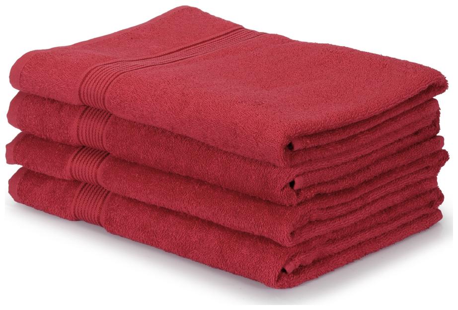 

BIANCA 380 GSM GSM Cotton Bath Towel ( 4 Pieces Maroon )