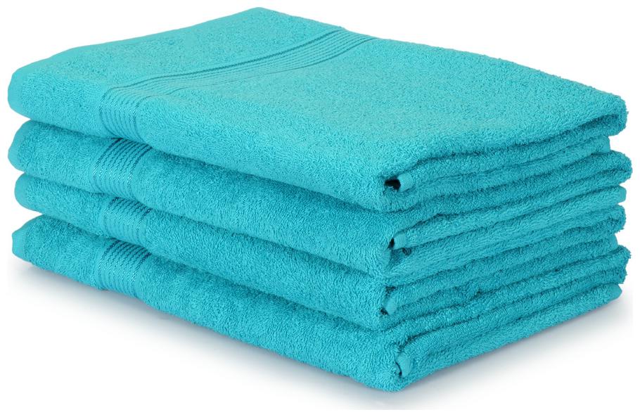 

BIANCA 380 GSM GSM Cotton Bath Towel ( 4 Pieces Blue )